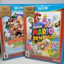 Nintendo Wii U Super Mario 3D World & Donkey Kong Country Tropical Freeze Games