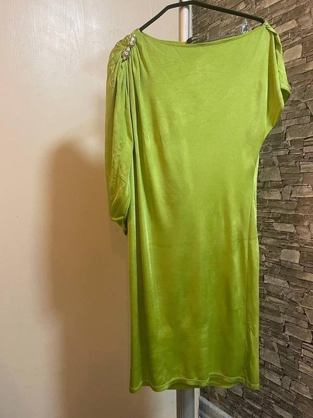 Women Roberto Cavalli Dress Green Viscose 40 / L