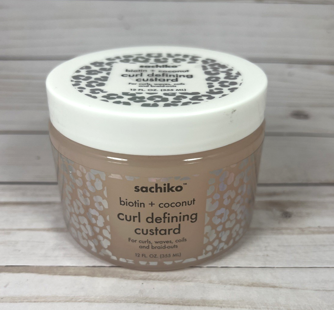 Sachiko Biotin & Coconut Curl Defining Custard For Curly, Wavy