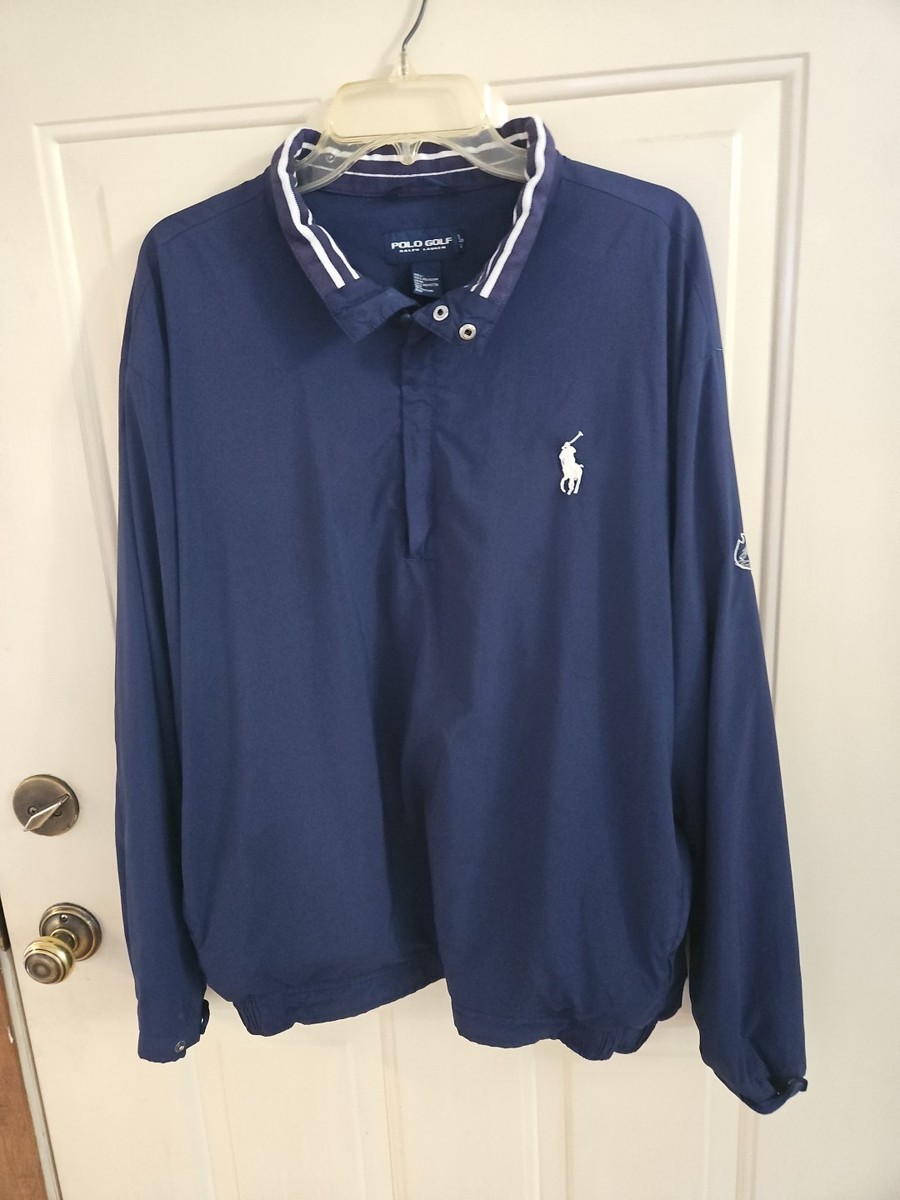 Polo Golf Ralph Lauren Boyne Highlands Windbreaker Jacket Mens 1/4 Zip XL  *FLAW