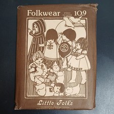Vintage Folkwear 109 Little Folks Sewing Pattern Childrens Ethnic Clothes Uncut