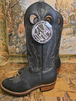 montana western boots men vibram sole work boot DK BROWN sz 9D MIB NWT VINTAGE 