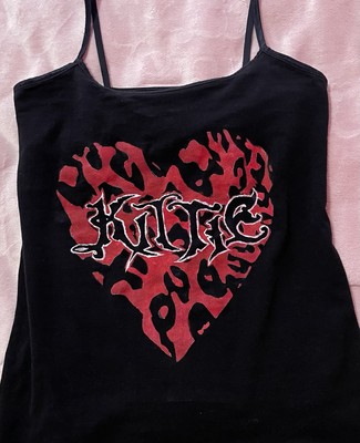custom print example: kittie band tank (read description for variation info)