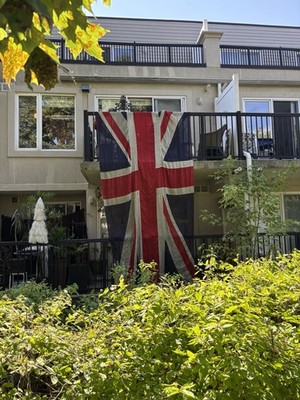 1920s SCYCO Union Jack Flag   14.5 ft × 6.5 ft