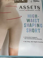 Assets By Spanx Women's High Waist Shaping Short Nude Size 1