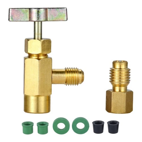R134A Can Tap, Puncture R134a Refrigerant Dispenser with Tank Adapter for 1/4... - Picture 1 of 7