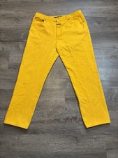VTG Marithe Francois Girbaud Men s Jeans 38x32 Bright Yellow C39