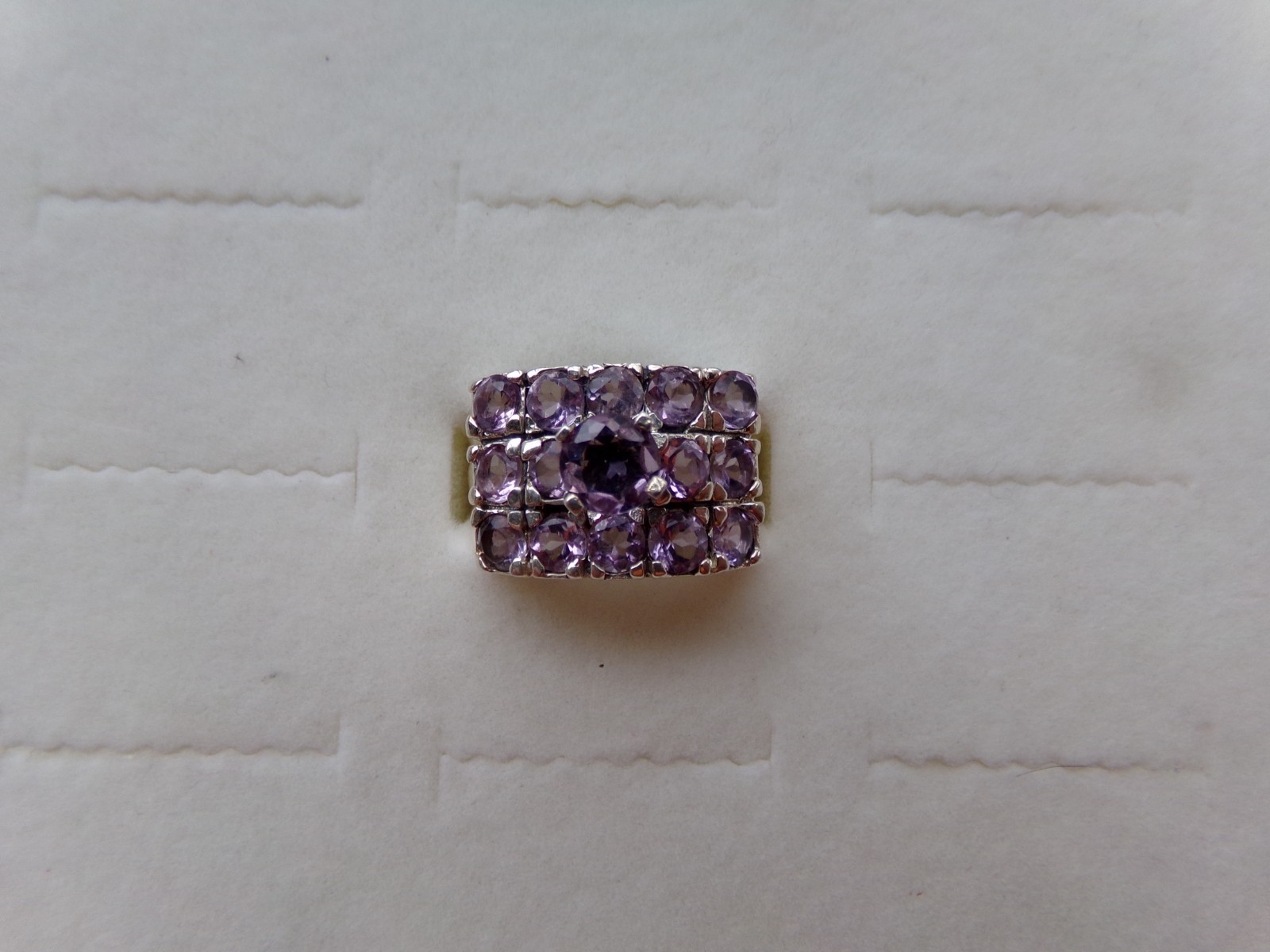 Amethyst Solid Sterling Silver 925 Ring Size 9.25… - image 1