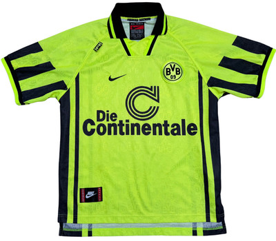 Dortmund Trikot Gr. M 1996/97 Heim neon gelb BVB09 retro 90er Nike 96/97 90s