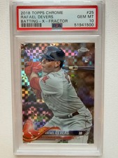 2018 Topps Chrome - Rafael Devers #25 X-Fractor (RC) PSA 10