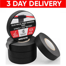 5 Rolls Cloth Tape Wire Electrical Wiring Harness car auto suv truck 3/4 X 50 FT