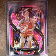 Panini 2025 Select WNBA Marina Mabrey pink camo prizm Connecticut Sun #137 Card