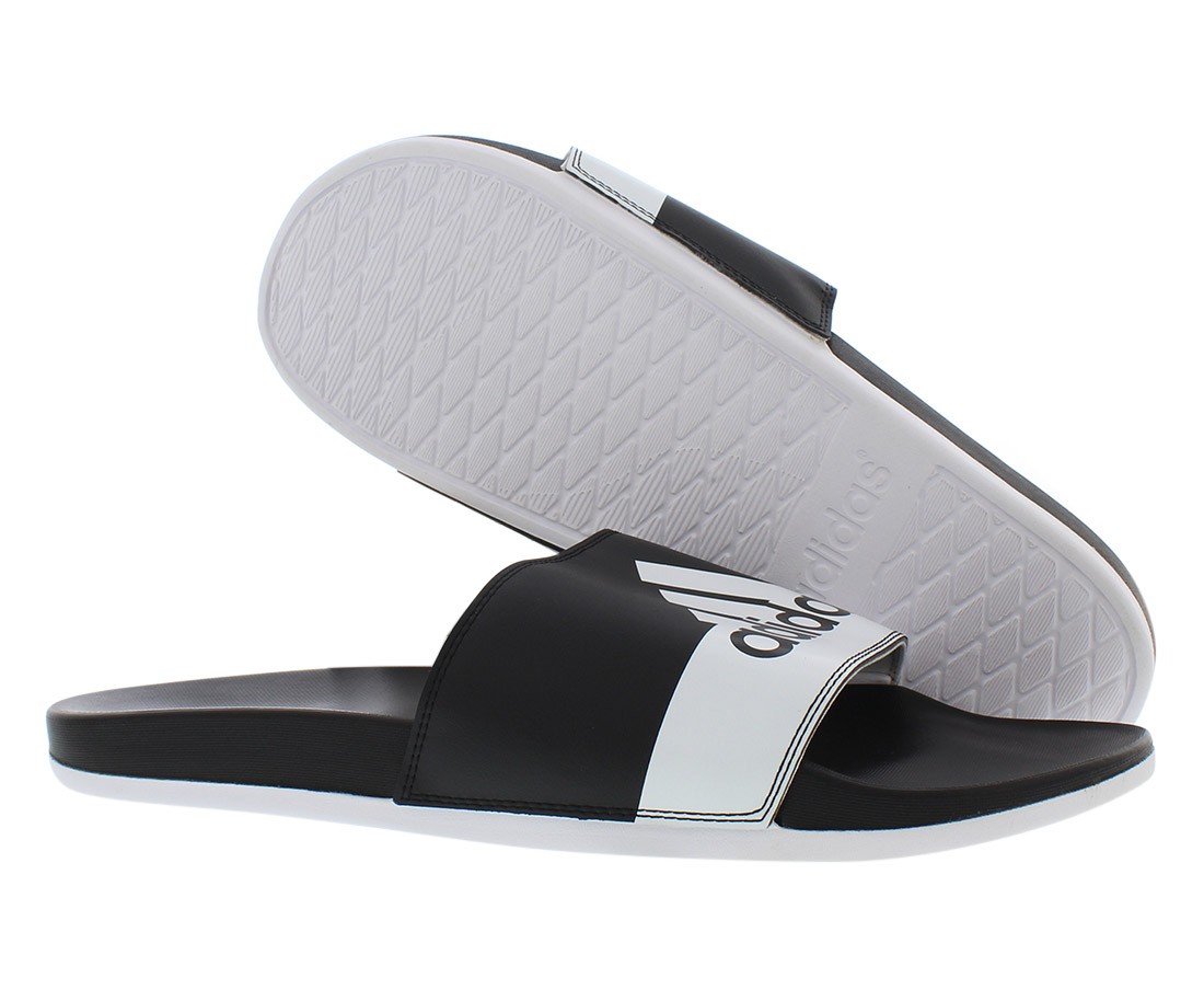Adidas Adilette Comfort Unisex Shoes Size 18 Color BlackWhite 6490₽