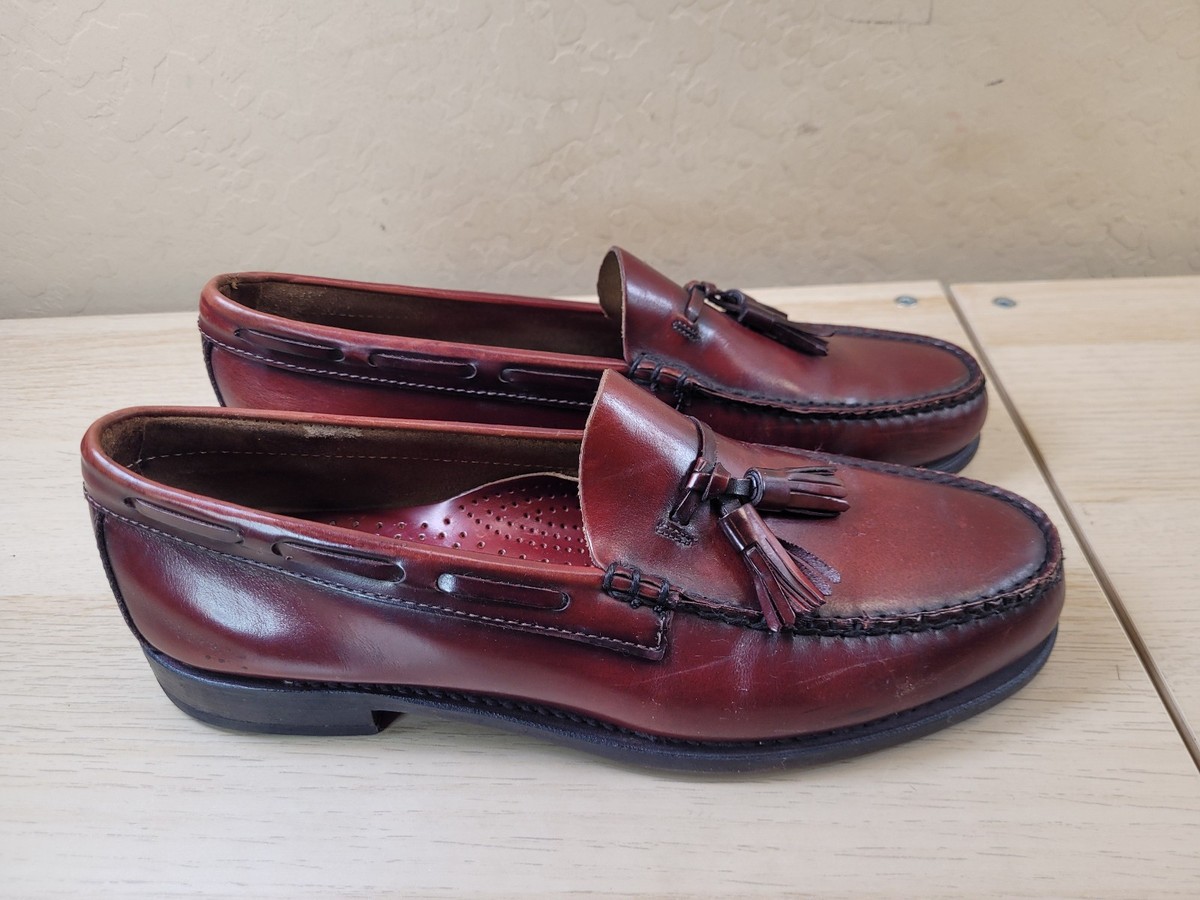 GH Bass Men\'s Penny Loafers in Burgundy size 9 M Men main image 3