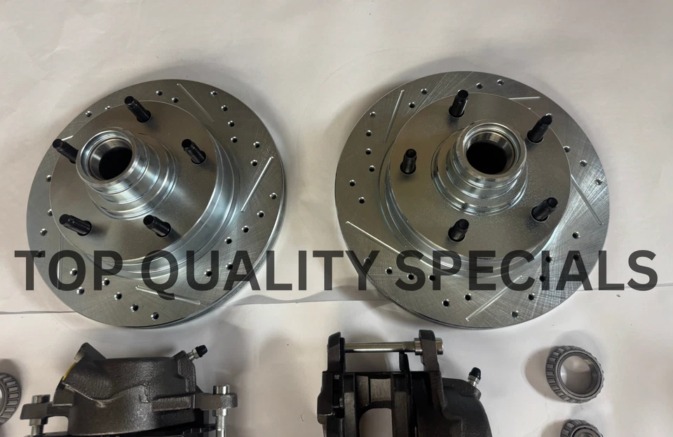 Ford F1 F100 1948-56 camioneta pickup de media tonelada kit de frenos de disco delanteros 5 x 5 1/2 rotores Foto 4 de 4