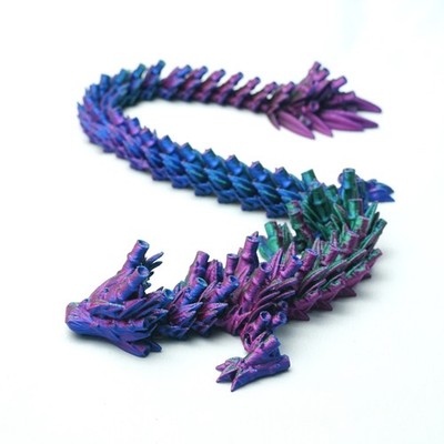 16.14inch 3D Printed Dragon Model,Articulated Animals figure,Toys Home Decor