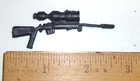 GI Joe Figure BLACK MAJOR CUSTOM Accessory ( 1986 Low Light )   Sniper Rifle GUN