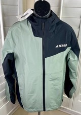 ADIDAS TERREX Multi 2.5L Rain.RDY Hiking Jacket Green IP1510 Womens Size L