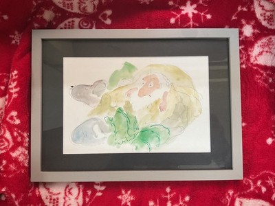 DELUXE GERAHMTER KUNSTDRUCK, Old Man Of Lochnagar, HRH KING CHARLES