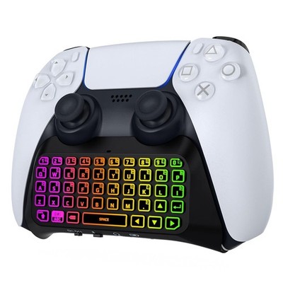 MoKo RGB Backlight Keyboard for PS5 Controller | Bluetooth Wireless Mini Gamepad