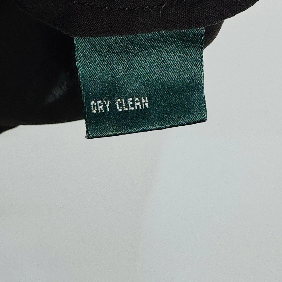 Blusa feminina LAUREN Ralph Lauren tamanho 12 marrom sem mangas 100% seda - Imagem 4 de 4