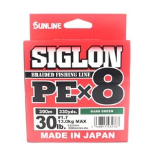 Sunline P.E Linie X8 Siglon 300M P.E 1.7 30LB Dark Green (2387)