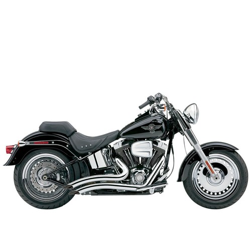 Harley FLSTF 1340 Fat Boy 1990-1999 Full exhaust COBRA Short Swept Chrome 6223 - Picture 2 of 4