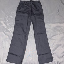 AllHeart Size Small-P Unisex Drawstring Scrub Pants Straight Leg Gray