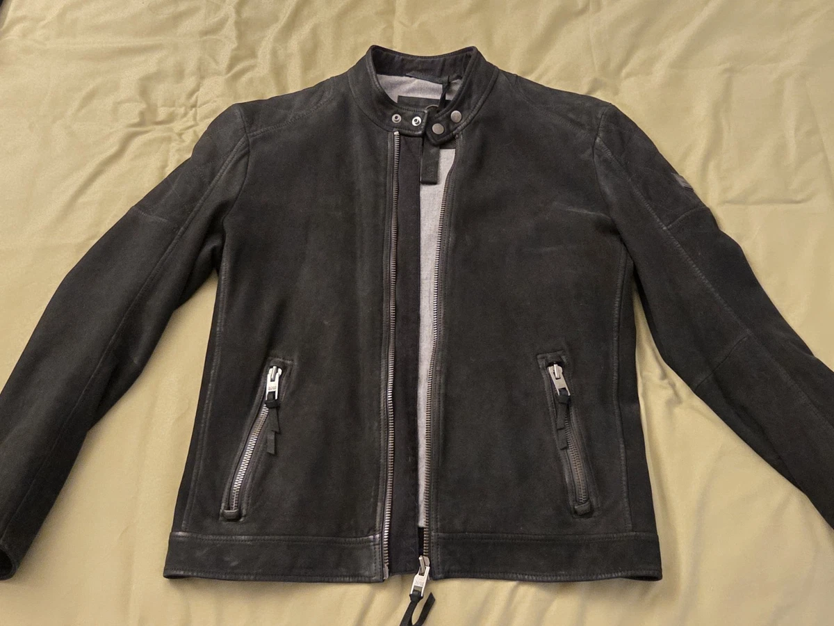 【GRANCY】Distressed Suede Rider＇s Jacket GRANCY】Distressed Suede Rider＇s Jacket Women's Suede Biker