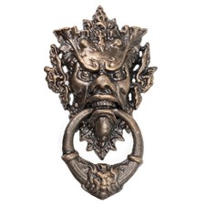 Kołatka do drzwi duża antyczny styl demon diabeł diabeł gotyk ciężka diabelska głowa odlew xl4