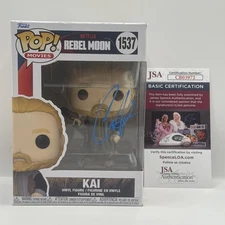 CHARLIE HUNNAM REBEL MOON KAI 1537 SIGNED AUTOGRAPHED FUNKO POP JSA COA JAX SOA