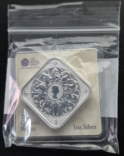 2025 Royal Mint 1 oz Silver Bullion Bar - Queens Beasts Completer sealed