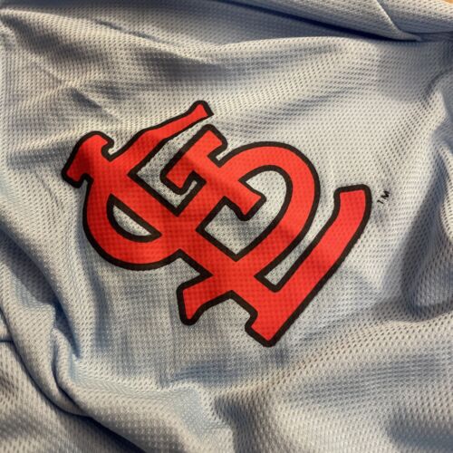 St Louis Cardinals SGA Blues Hockey Baseball Jersey XL MLB Bally Sports Pullover - Picture 4 of 6