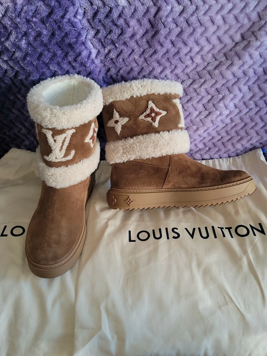 Mink Louis Vuitton Monogram Brown Suede Boots  Boots, Brown suede boots, Louis  vuitton shoes