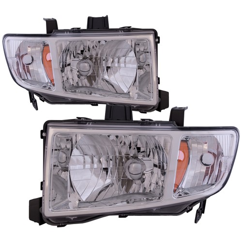 Driver Passenger Headlight Set For 09-14 Honda Ridgeline; CAPA Certified