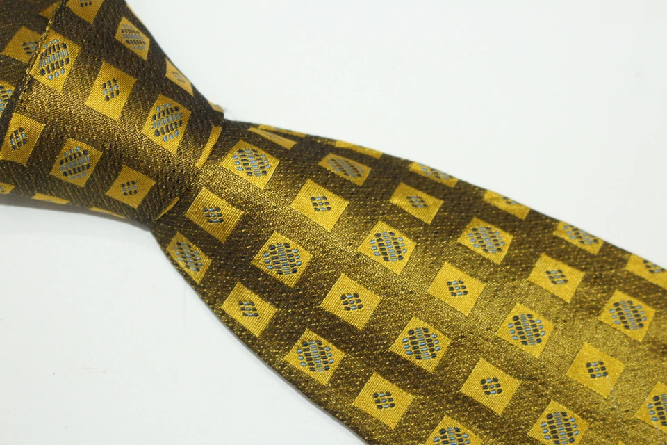 Gravata de seda LA DOLCE VITA feita na Itália F54206 - Imagem 3 de 4