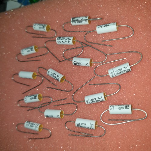 ERO MKP1839 (axial mkp1837) 8200pF 8.2nF 400V 1% CAPS-HI_END TUBE AUDIO! 50pcs! - Picture 2 of 4