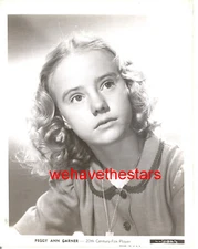 Vintage Peggy Ann Garner CHILD STAR YOUTHFUL 40s FOX STAR Publicity Portrait
