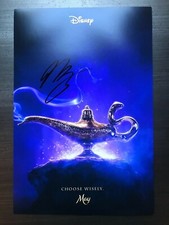 * MENA MASSOUD * signed autographed 12x18 poster * ALADDIN DISNEY MOVIE * 1