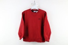 Vintage 90s Reebok Boys Medium Distressed Classic Logo Crewneck Sweatshirt Red