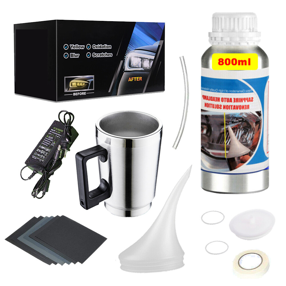 Headlight Restoration Kit Liquid Set Car Repair Polymer Kit Chemical