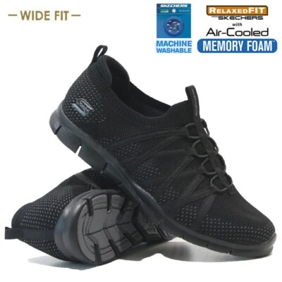 LADIES SKECHERS TRAINERS AIR COOL MEMORY FOAM GYM RUNNING FITNESS WALKING SHOES