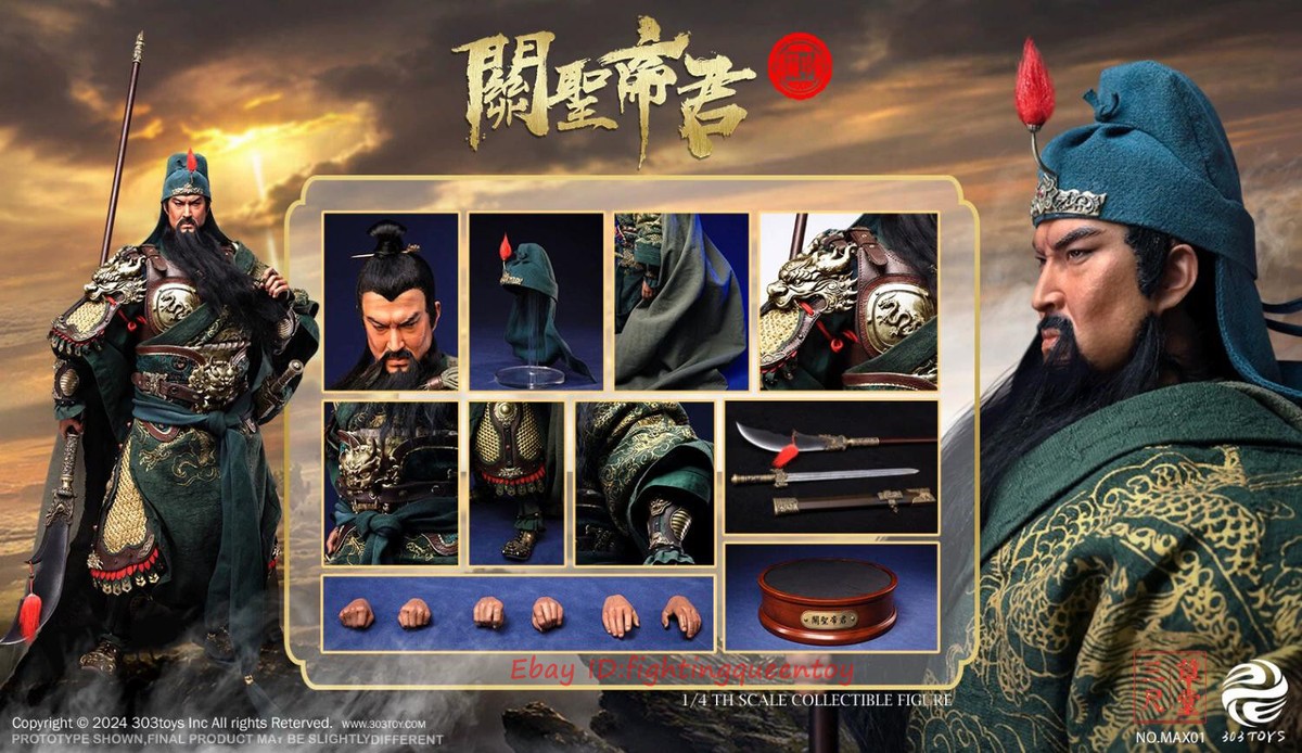 303TOYS MAX01 1/4 Three Kingdoms Guan Yu Cupper Collectible