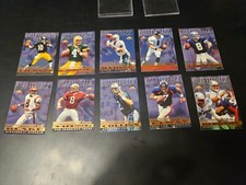 1997 Score Board Playbook By the Numbers Quarterback Gold 10 Card Complete Set