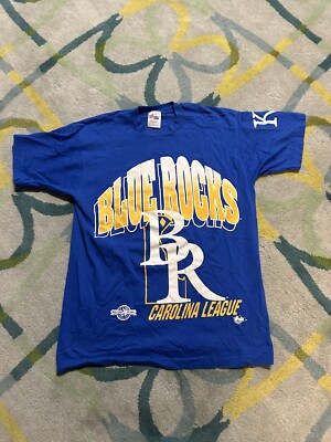 WILMINGTON BLUE ROCKS CAROLINA LEAGUE 1995 T-SHIRT MAJESTIC MINOR ...