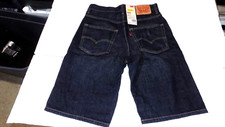 LEVI'S 569 MEN'S LOOSE STRAIGHT DENIM SHORTS WAIST SIZE 31 -BLUE- NWT