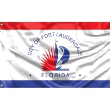 Fort Lauderdale Flag, Florida USA | Fahne Unikales Design 90x150Herg. in EU