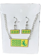 Aussie Oi Oi Oi Pendant & Earrings