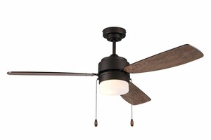 Litex Industries Au52eb3l Litex Ausmus Contemporary 52 Ceiling Fan