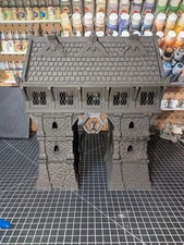 3d Printed Bridgehouse Terrain for D&D, TTRPGs or wargaming 28mm unpainted